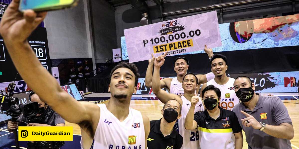 Tnt Tropang Giga Grabs Pba 3x3 1st Leg Championship Daily Guardian