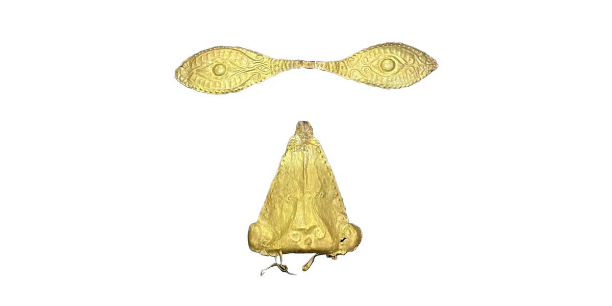 gold funerary mask