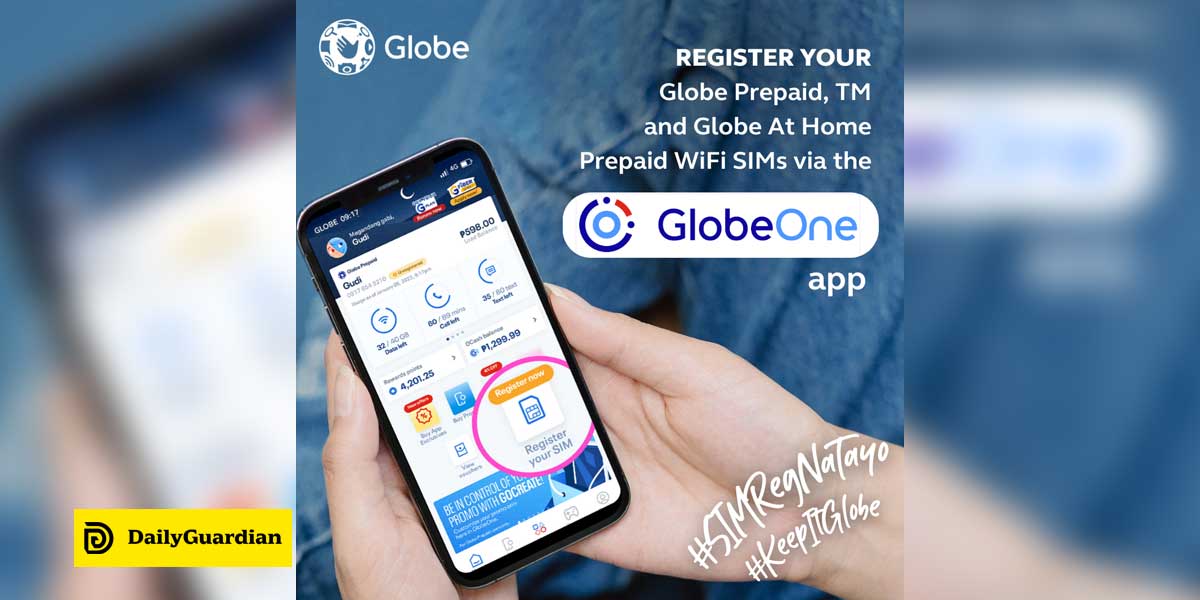 Globe Sim Registration Via Globeone App Now Open Daily Guardian