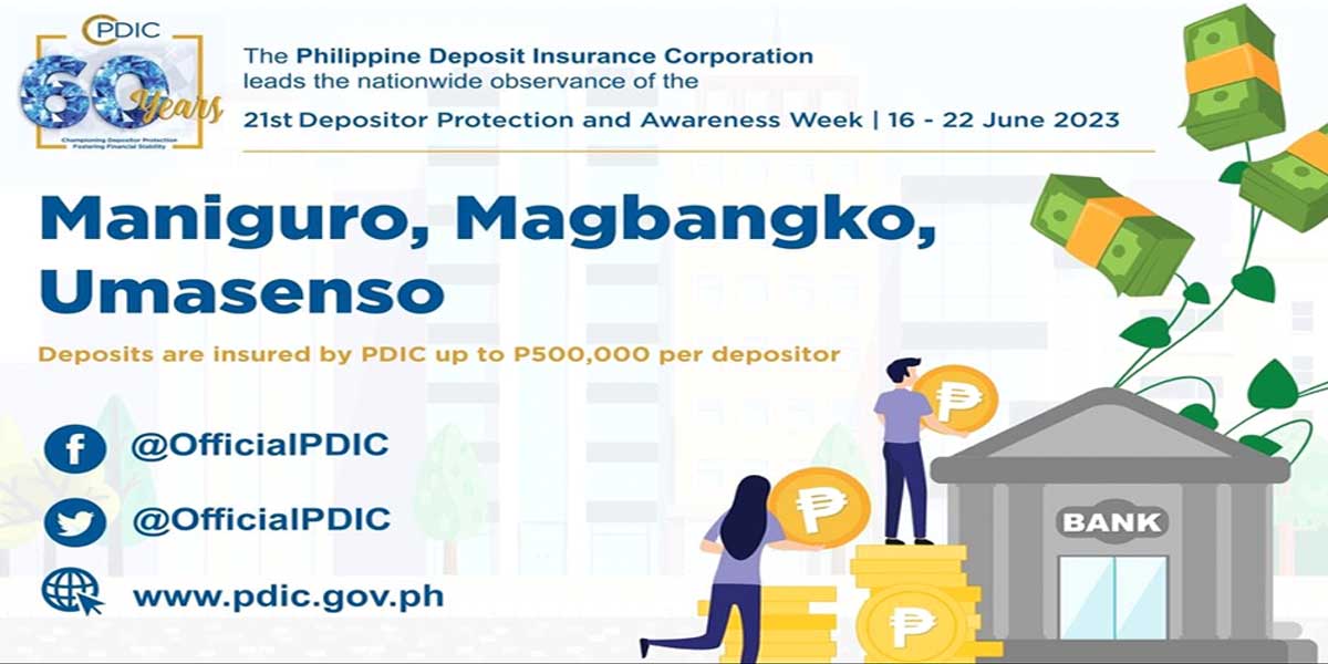 PDIC spearheads observance of 21st Depositor Protection and  Awareness Week (DPAW) from June 16-22