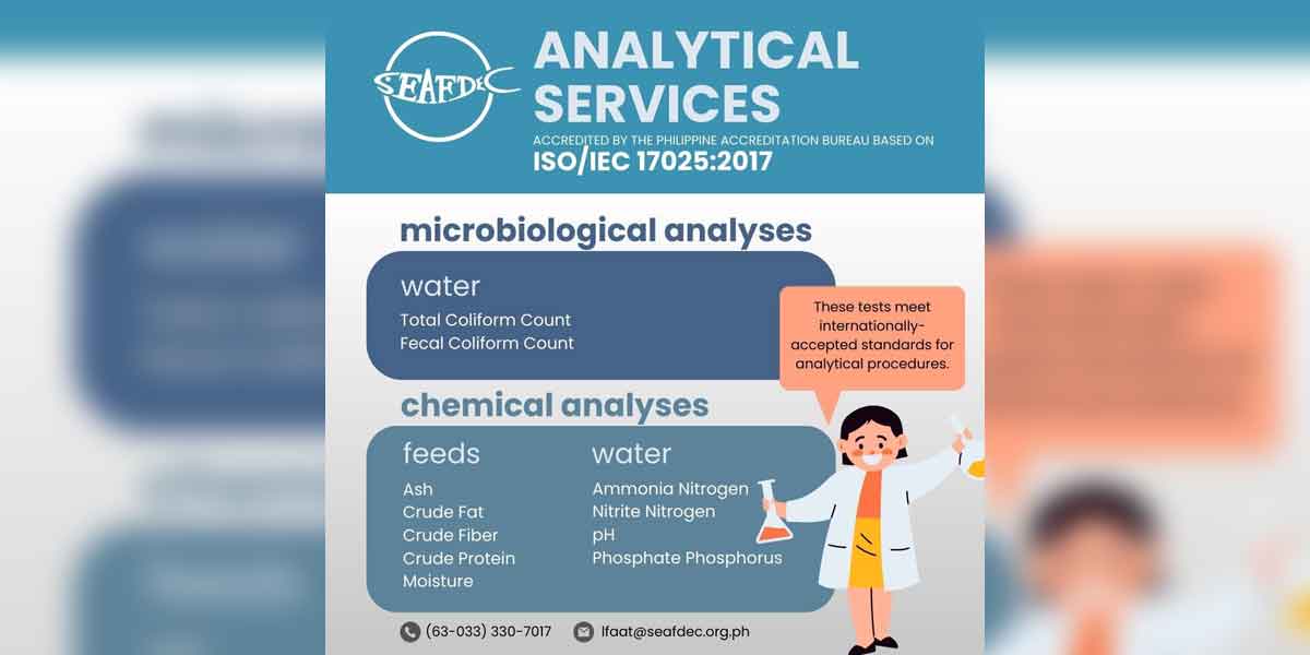 More SEAFDEC laboratory services certified to meet international standards More SEAFDEC laboratory services certified to meet international standards