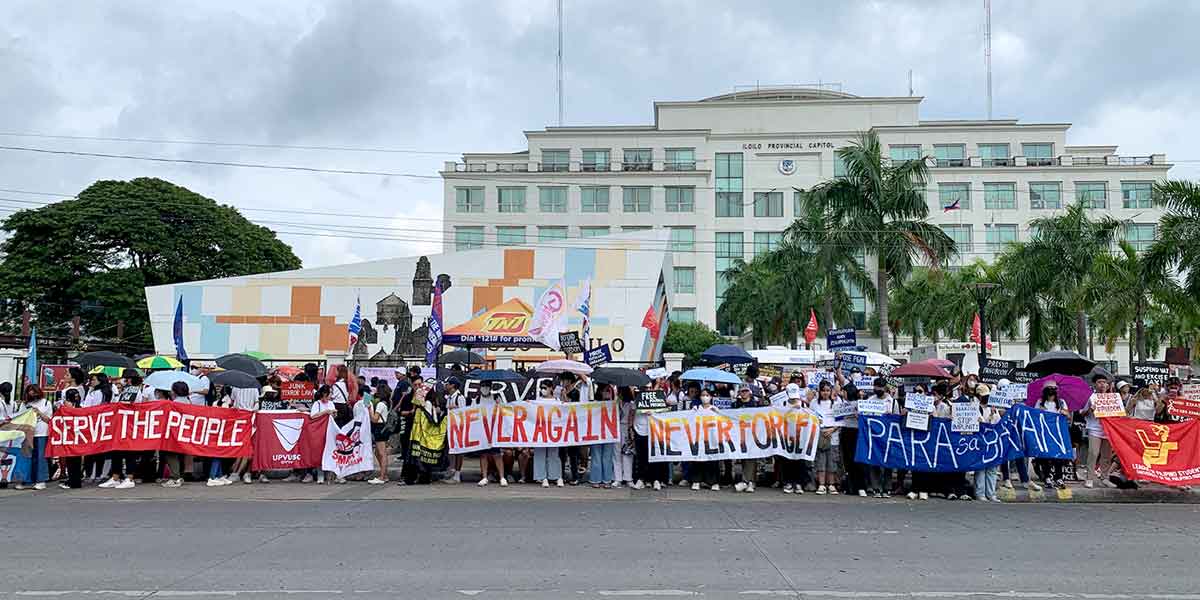 ‘NEVER AGAIN, NEVER FORGET’: Ilonggos recall horrors of Martial law in protest