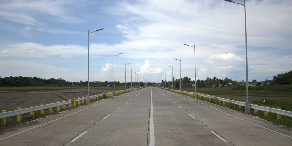 By-pass road widened to cater to more vehicles and decongest traffic in Pontevedra, Capiz