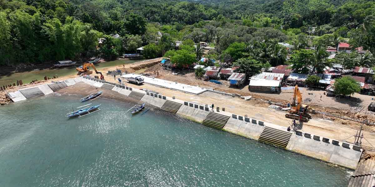 DPWH builds seawall to safeguard coastal barangay  in Nueva Valencia, Guimaras