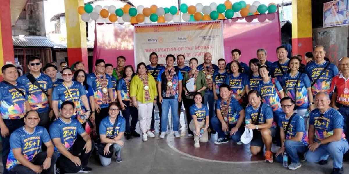 Hontiveros, Benitez, inaugurate P5M Rotary day care center in Banago