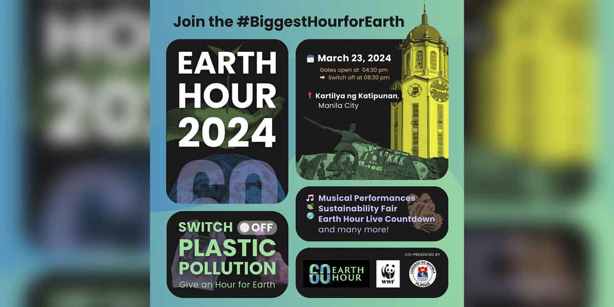 Earth Hour 2024 calls for Filipinos to switch off lights and switch off single-use plastics