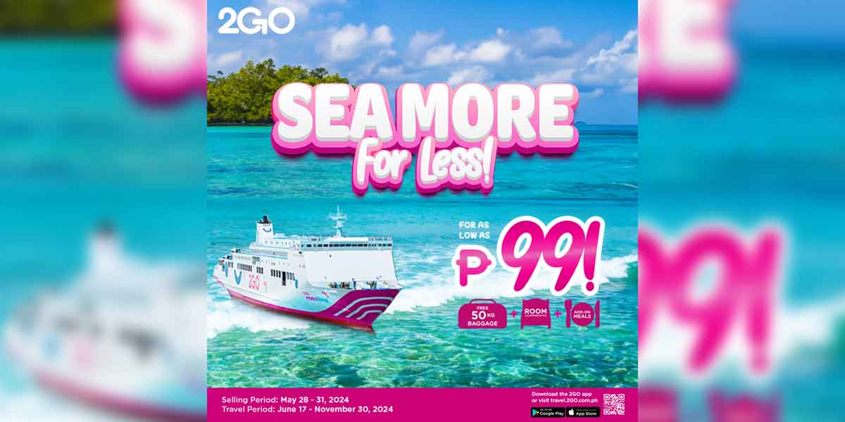 2GO offers P99 promo fare for June travel