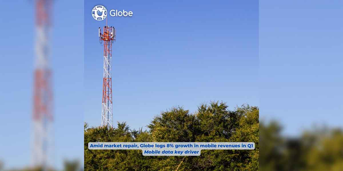 Globe logs 8% Q1 growth in mobile revenues