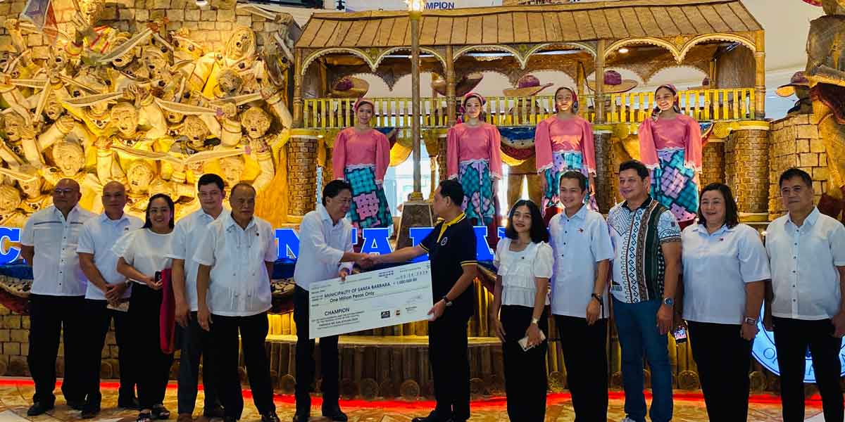 Iloilo awards P1 million to  Santa Barbara for winning float