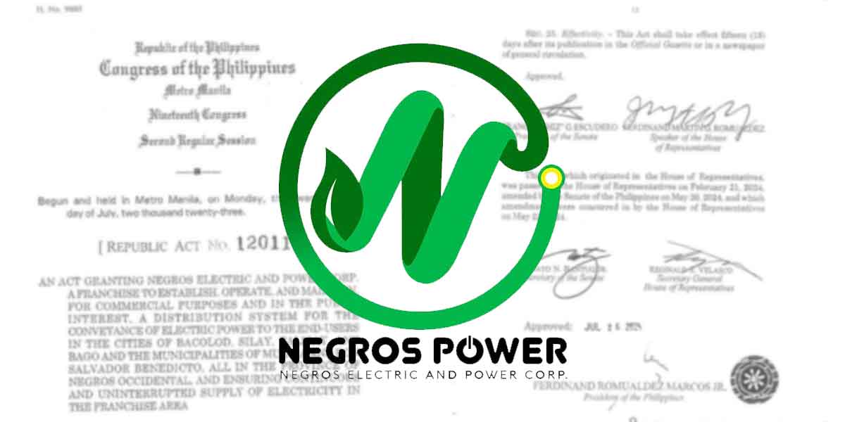 Marcos Jr. approves Negros Power franchise