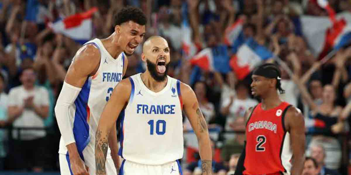 France eliminates Canada to enter Paris Olympics’ men’s basketball semis France eliminates Canada to enter Paris Olympics’ men’s basketball semis