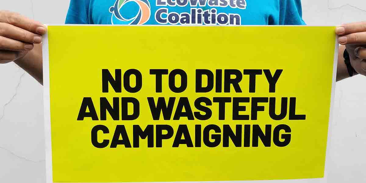 EcoWaste Coalition urges candidates to run ‘green’ campaigns