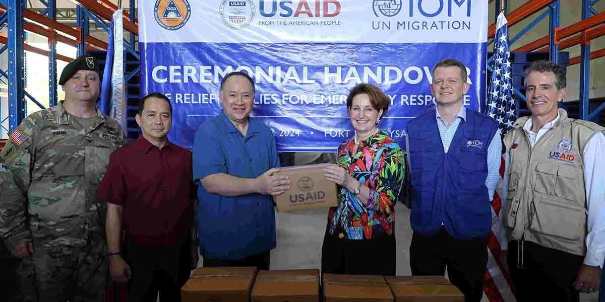 U.S. donates emergency supplies to Fort Magsaysay