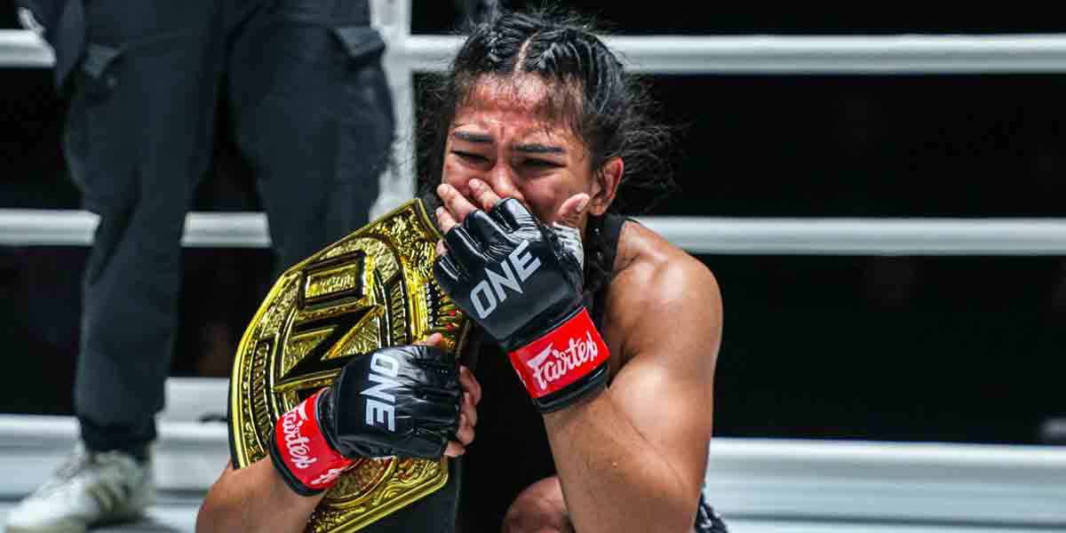 Denice Zamboanga Wins  ONE Interim Atomweight Title